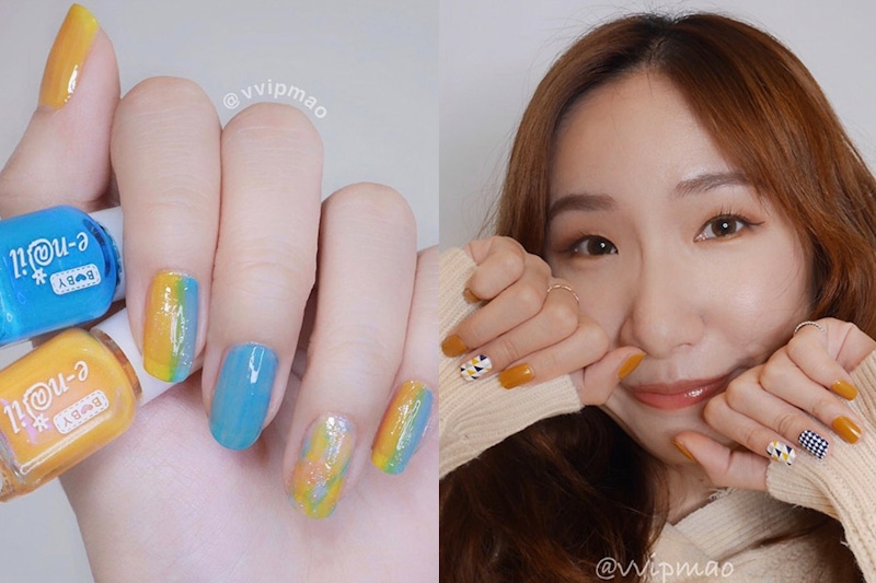 指甲彩繪diy 毛毛指甲油