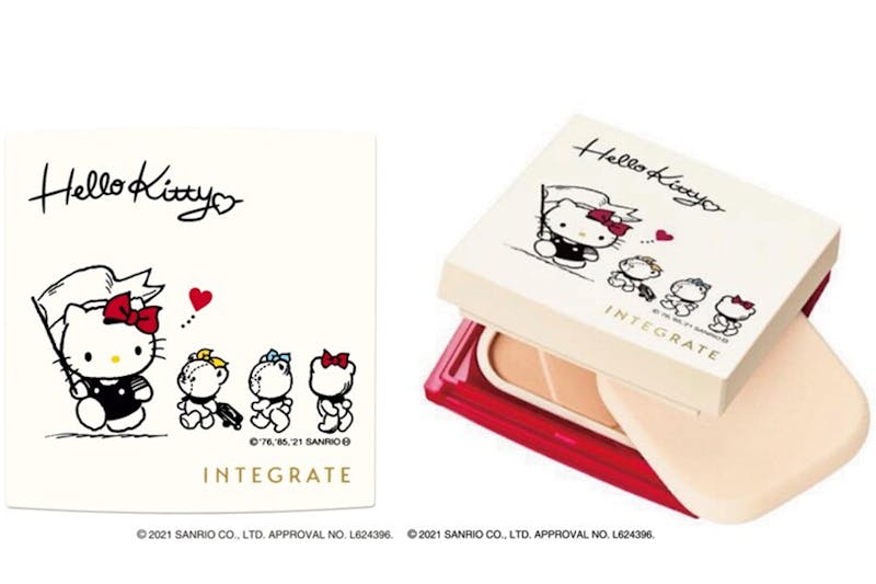 聯名彩妝品牌 INTEGRATE X Hello Kitty 聯名限定 柔焦輕透美肌粉餅