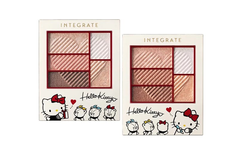 INTEGRATE櫻特芮 Hello Kitty彩妝聯名 三度漸層光綻眼影盒