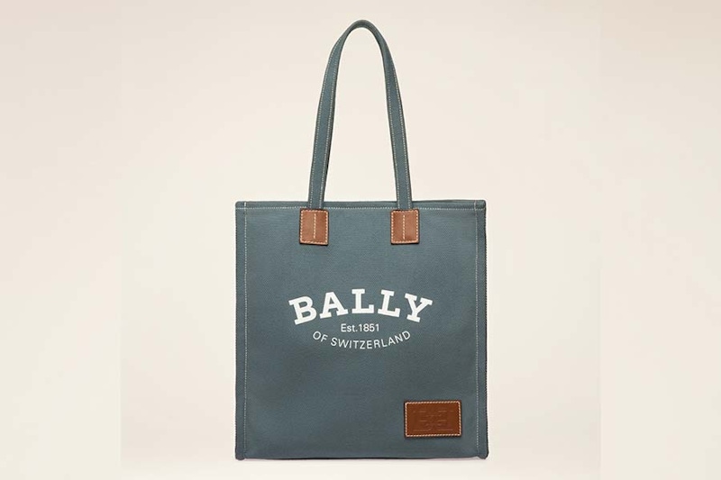 BALLY Crystalia單寧帆布托特包