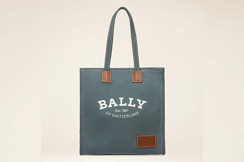 BALLY Crystalia單寧帆布托特包