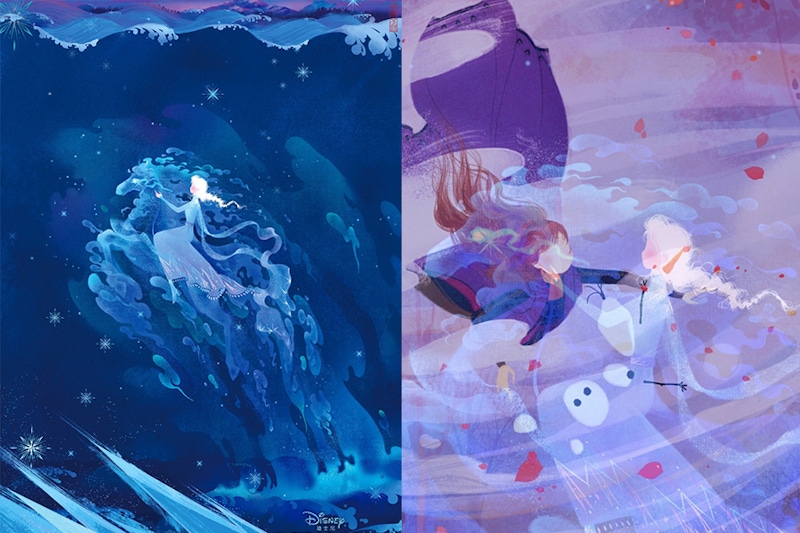 冰雪奇緣 插畫 呼蔥覓蒜｜美周報