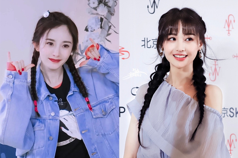 髮型 麻花辮 辮子 髮型推薦 楊冪 鄭爽｜美周報