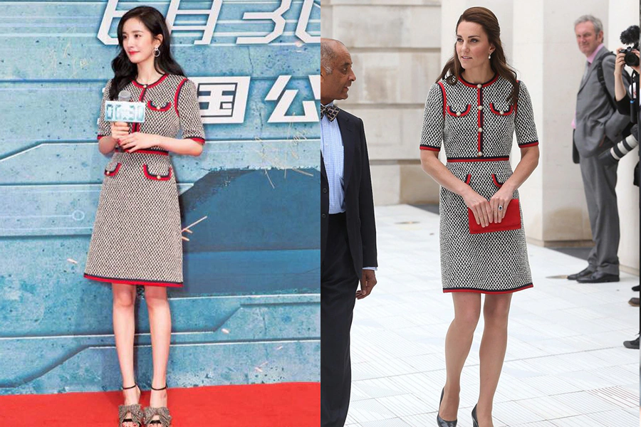 撞衫 楊冪 凱特王妃｜美周報