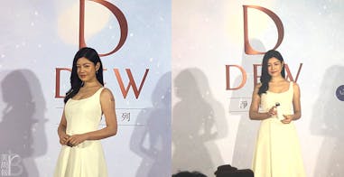 陳妍希堅持的「女人就要好好愛自己」讓他成為佳麗寶DEW系列最適合的代言人！DEW浸潤系列希望喚起女人多愛自己，不論女人女孩都要好好愛自己。光是白不夠，要白的健康，白的漂亮。