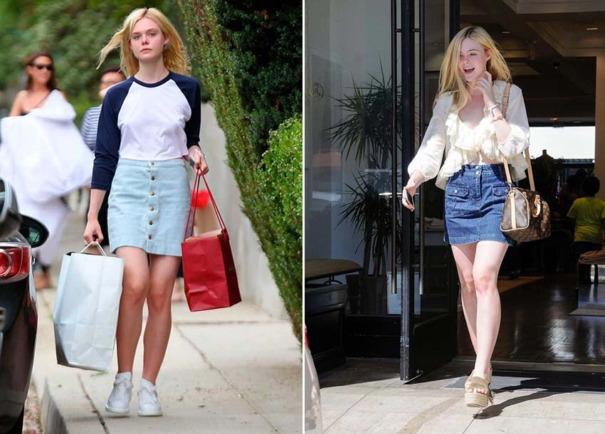 丹寧裙 Elle Fanning