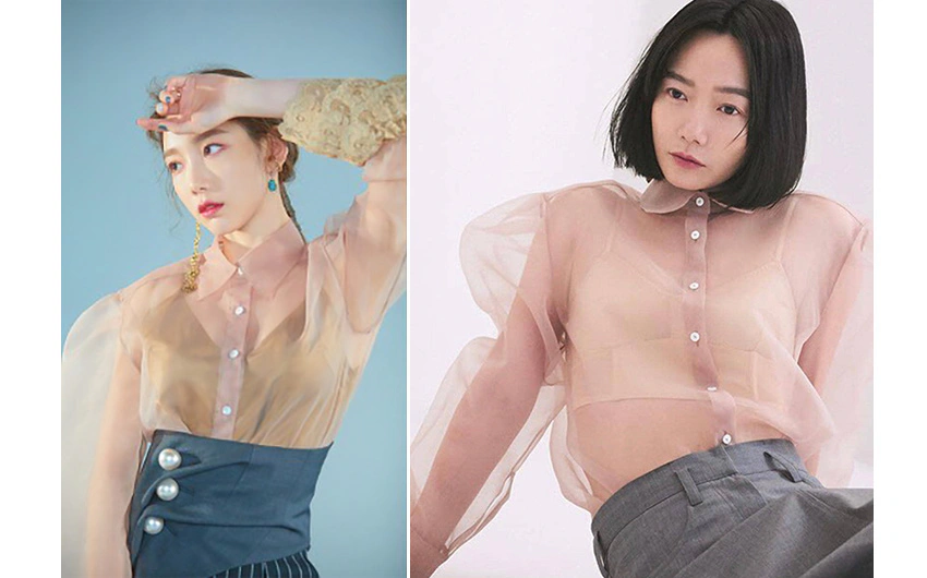 透膚襯衫 Kimhekim 太妍 裴斗娜
