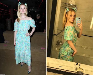 蝴蝶結 時尚 小甜甜 雙馬尾 elle fanning