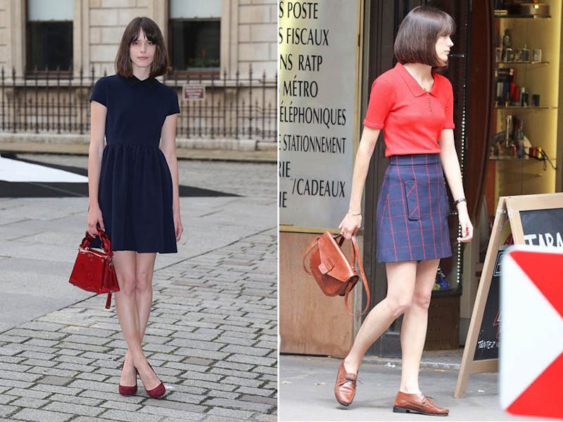 名人穿搭 史黛西馬汀 stacy martin 私服 撞色