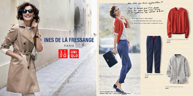 uniqlo 聯名款 Ines De La Fressange