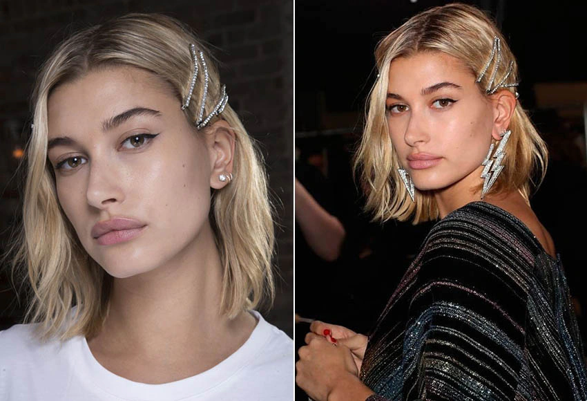 髮夾 一字夾 水鑽 Hailey baldwin 小賈嫂