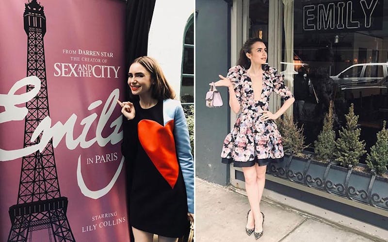 莉莉柯林斯 Lily Collins Emily in Paris 穿搭