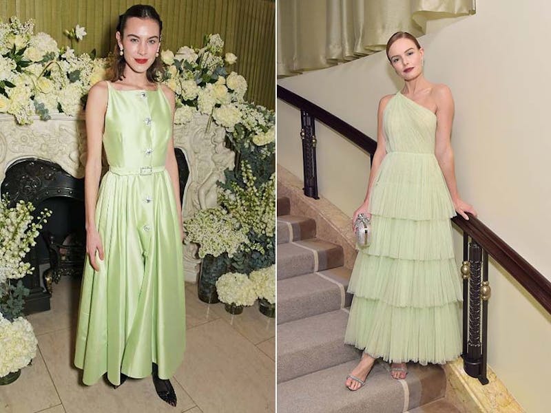 開心果綠 pistacho green pantone秋冬流行色 Alexa Chung Kate Bosworth