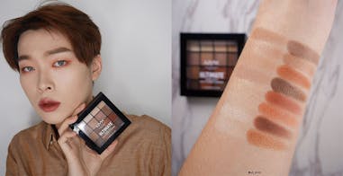 橘色 金色 橘金眼影推薦 NYX專業後台百變玩味十六色眼影盤 #WARM NEUTRALS｜美周報