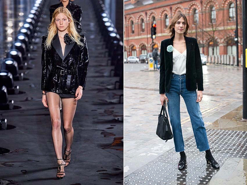 秋冬流行 配件 胸針 YSL AlexaChung