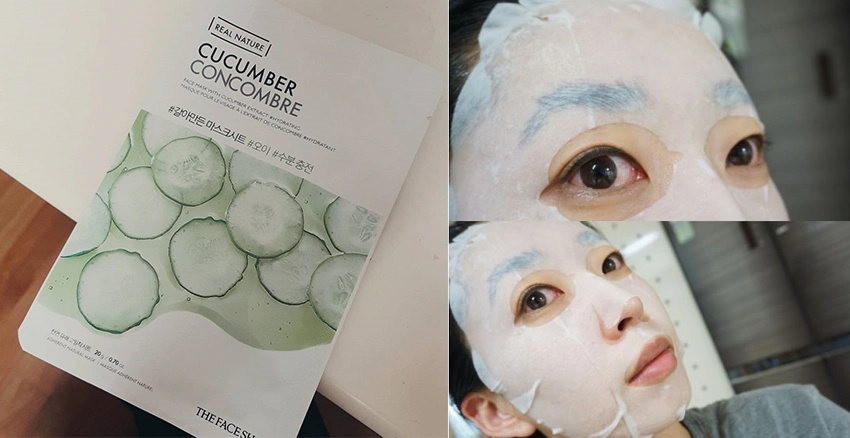 面膜推薦 小黃瓜面膜 the face shop 小黃瓜鮮萃美肌單片面膜|美周報