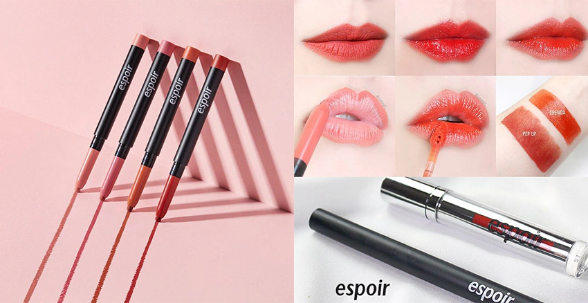 唇線筆推薦 畫唇教學 Espoir lip up 高顯色霧面唇筆｜美周報