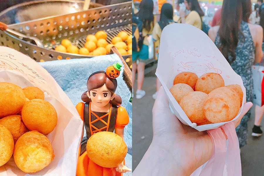 夜市美食推薦 地瓜球 QQ蛋 小皇地瓜球|美周報
