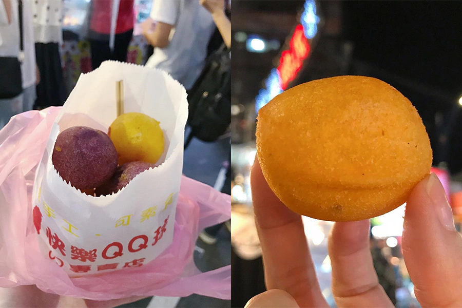 夜市美食推薦 地瓜球 QQ蛋 快樂地瓜球|美周報