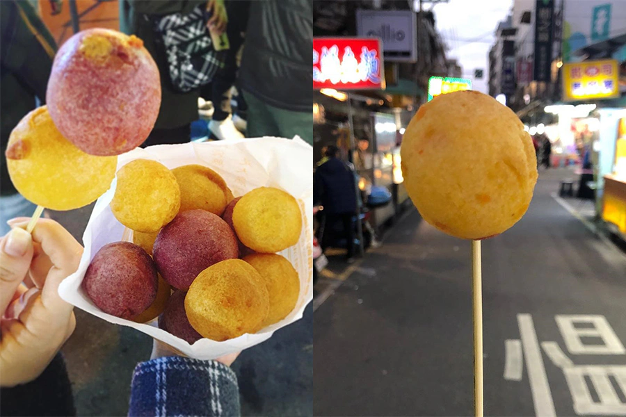 夜市美食推薦 地瓜球 QQ蛋 ㄉㄨㄞㄉㄨㄞ地瓜球|美周報
