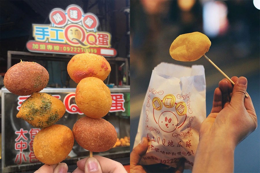 夜市美食推薦 地瓜球 QQ蛋 開運屋地瓜球|美周報