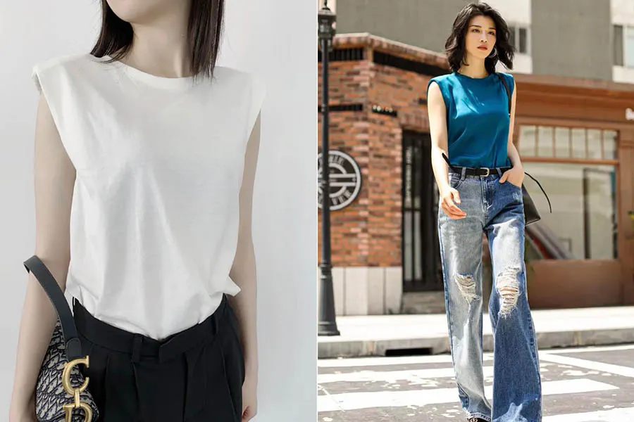 夏日無袖背心穿搭法則 搞清楚身型再挑款式 露出超顯瘦手臂 穿搭推薦