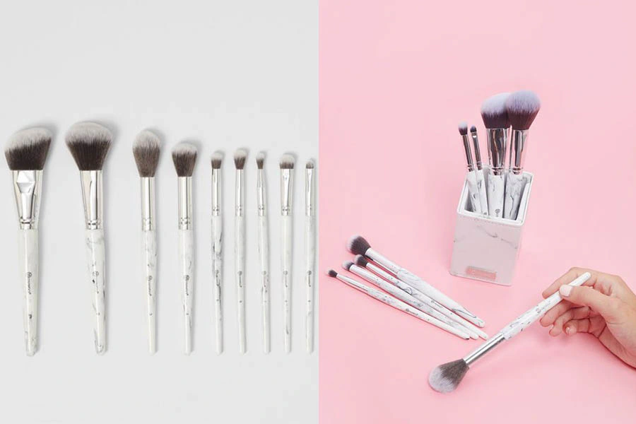 刷具推薦 BH Cosmetics White Marble 大理石刷具組|美周報