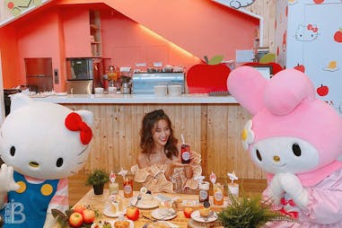 Hello kitty蘋果村親子餐廳 隋棠 頭份｜美周報