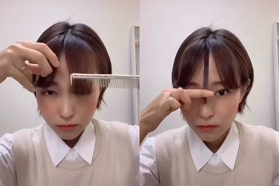 Lisa招牌 韓系一字瀏海 自己剪 滿滿空氣感 減齡又小臉 剪瀏海教學 Lisa招牌 韓系一字瀏海 自己剪 滿滿空氣感 減齡又小臉 剪瀏海教學