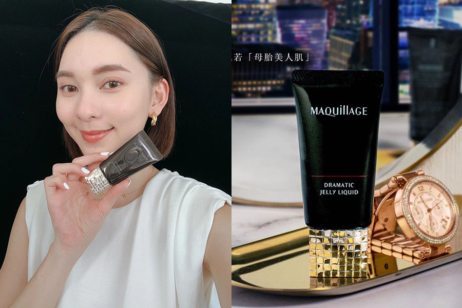 粉底液推薦 霧光感粉底 資生堂東京櫃 MAQuillAGE心機彩粧 星魅裸紗慕絲粉蜜 |美周報