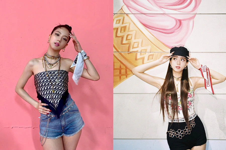 Jisoo 人間DIOR 〈Ice Cream〉MV造型 絲巾｜美周報