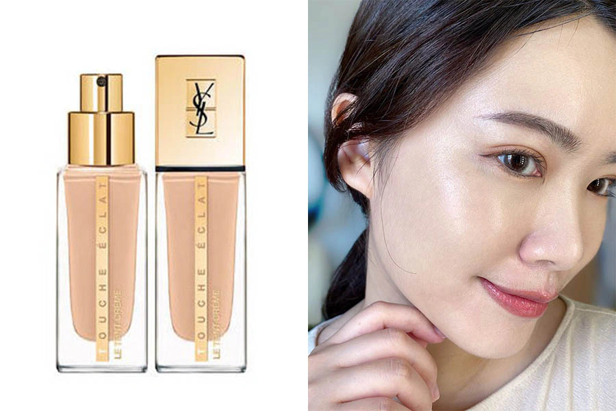 YSL 超模光感極潤粉底 秋冬 保濕 光澤 奶油肌 粉底液|美周報