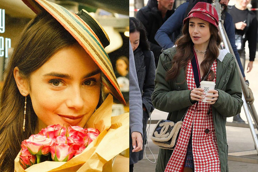 Netflix劇集 艾蜜莉在巴黎 Emily in paris 莉莉柯林斯 Lily Collins 帽款穿搭 小禮帽|美周報