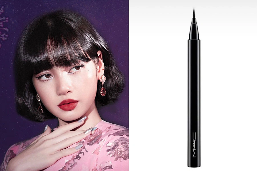 MAC全球代言人LISA首推形象照的同款美妝產品 眼線 MAC 24超細緻眼線液 #Brush-black|美周報