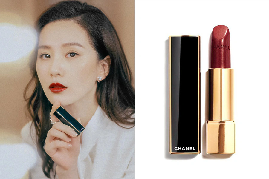 紅唇女星的同款唇膏 劉詩詩 CHANEL香奈兒 超炫耀金燦唇膏 #117金燦磚紅|美周報