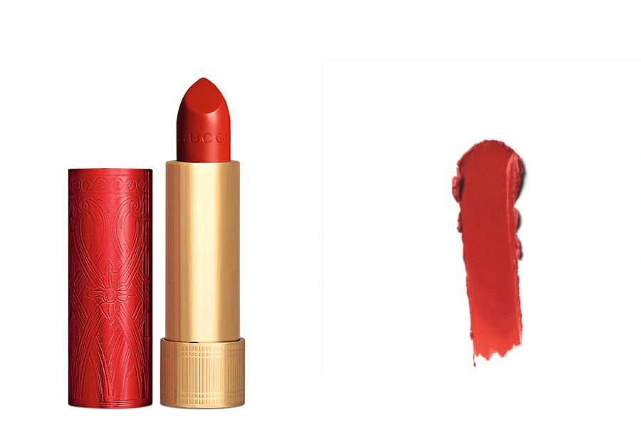 Gucci 新年限量版 Rouge à Lèvres Satin 絲緞紅色唇膏 #513艾米櫻紅|美周報