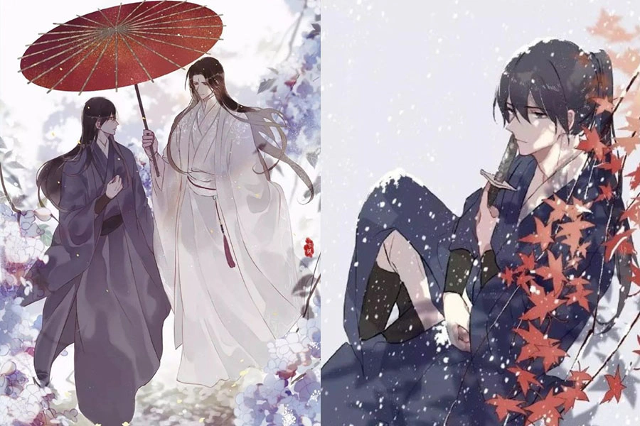圖為作品「六爻」的同人畫作。圖片來源/微博@九月九久|美周報