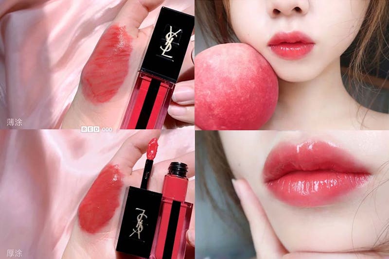 ROSÉ同款《珊瑚色唇釉》推薦｜YSL 奢華緞面水光染唇釉 #609水波珊情 ｜美周報