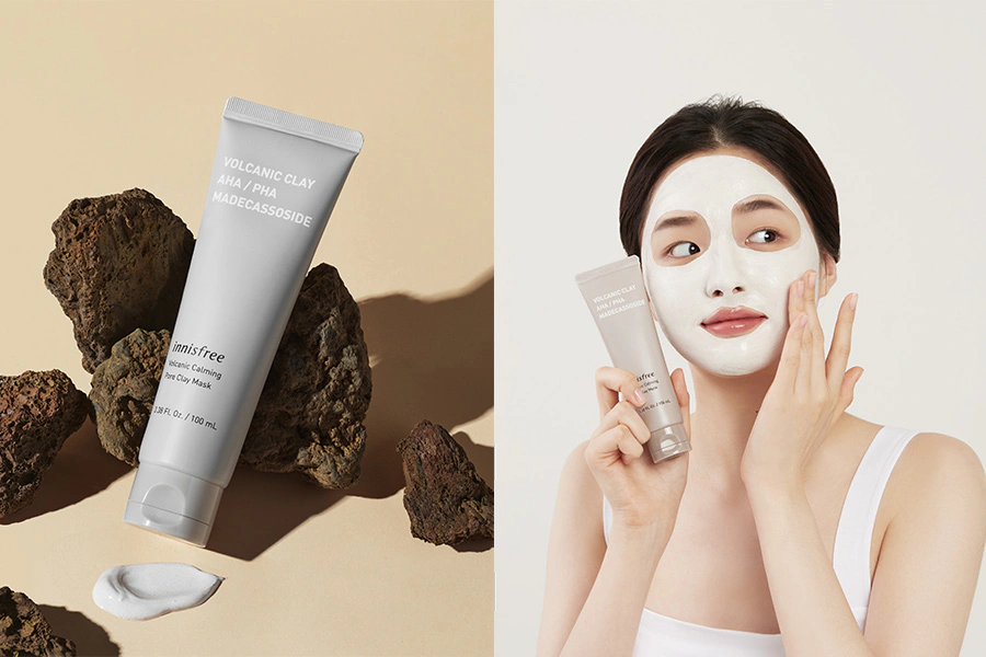 innisfree濟州島火山泥毛孔潔淨鎮靜面膜|美周報
