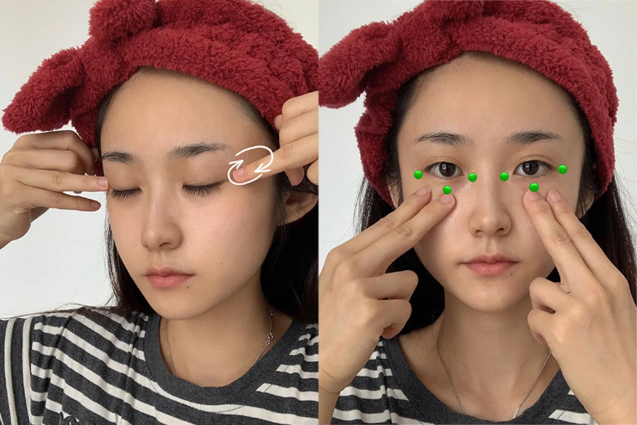 黑眼圈 眼周 按摩