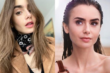 lilyjcollins 黑眼圈 眼周