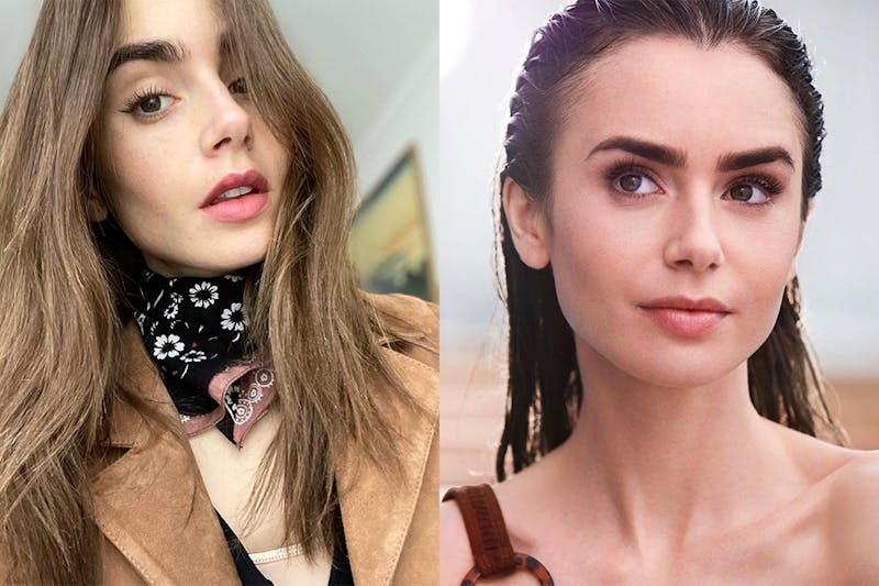 lilyjcollins 黑眼圈 眼周