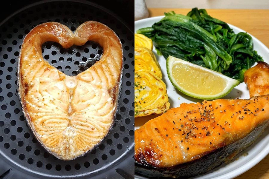 氣炸鍋料理食譜，氣炸鮭魚