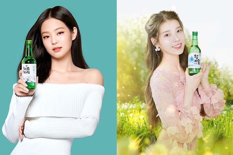 韓國燒酒IU、blackpink Jennie代言初飲初樂、真露Fresh