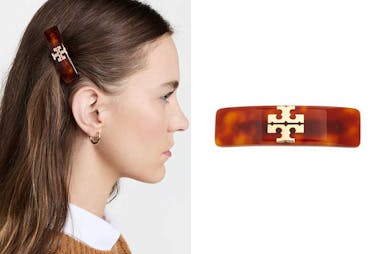 Lisa同款玳瑁色髮夾 Tory Burch 「Kira髮夾」