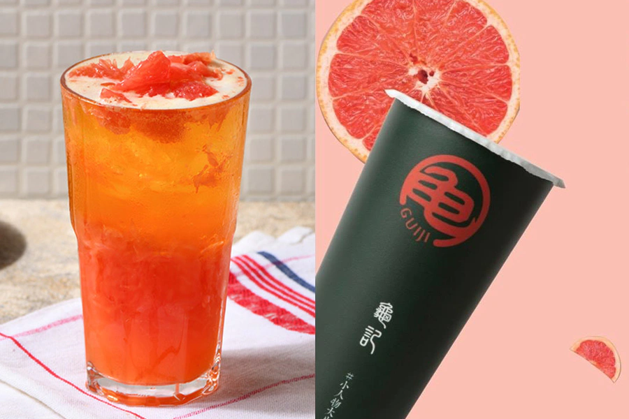 葡萄柚綠茶推薦|龜記「紅柚翡翠」