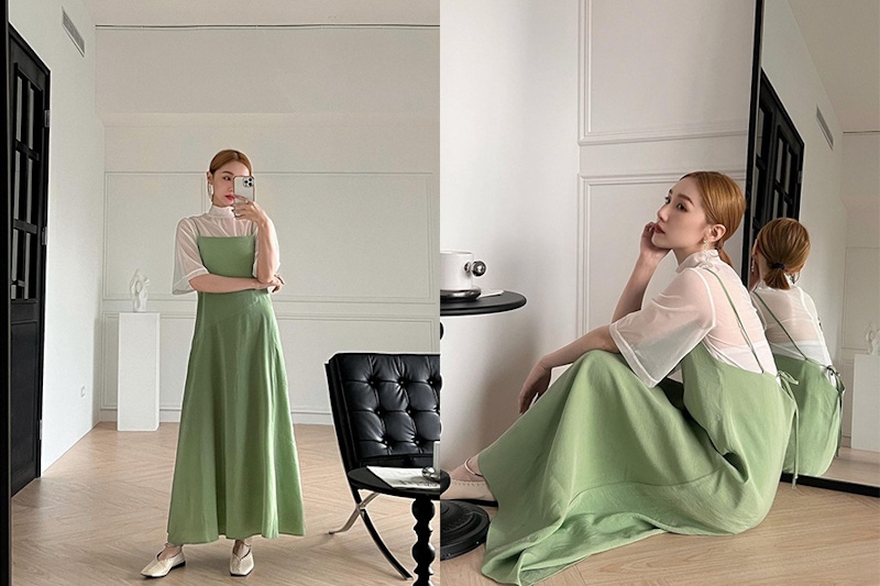綠色服裝