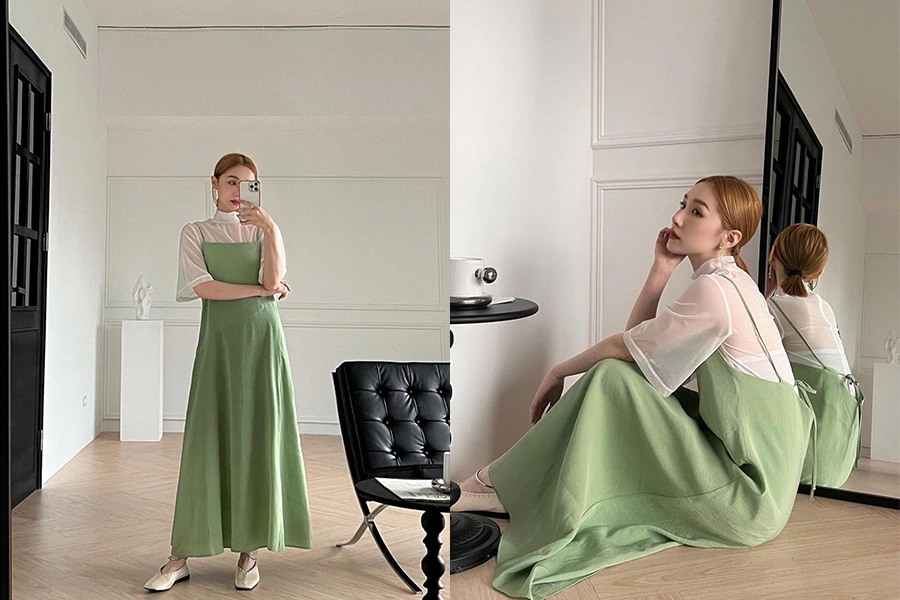 綠色服裝