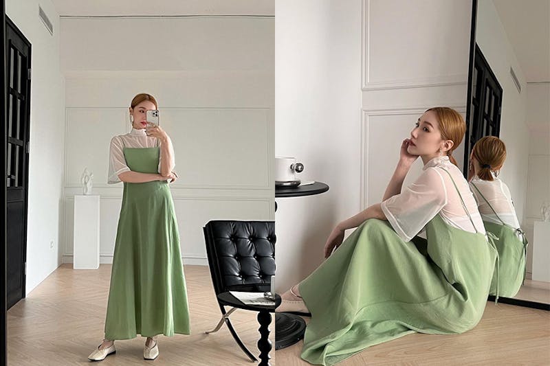 綠色服裝