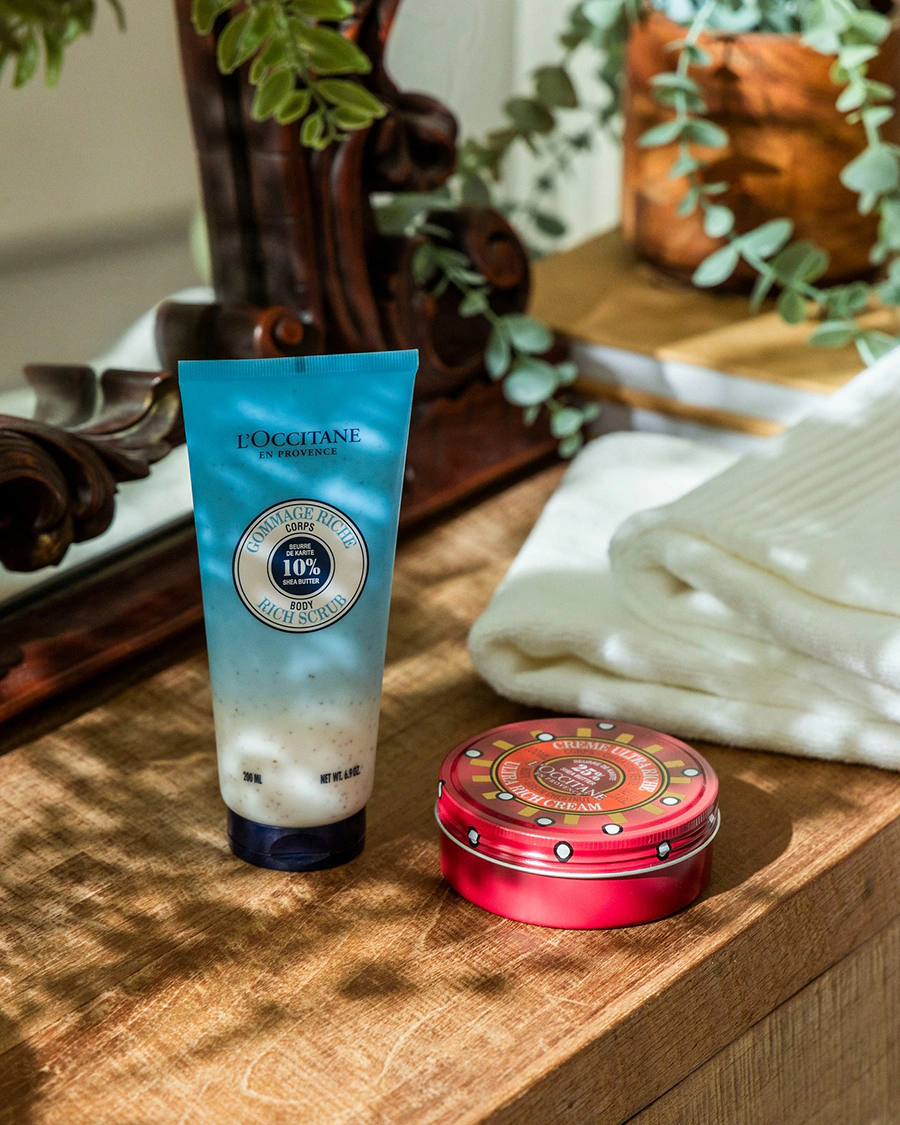 身體去角質磨砂膏推薦｜L&rsquo;OCCITANE歐舒丹-乳油木保濕去角質美體霜